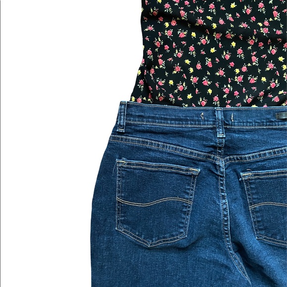 Lee Relaxed Fit 1889, Lee Dark Wash Denim Jeans, Lee Denim Pants, Womens Jeans - Picture 9 of 14